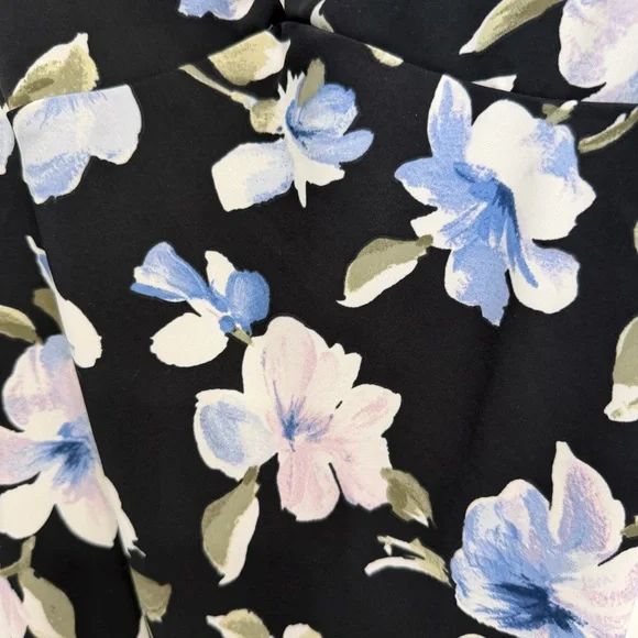 Abercrombie and Fitch Black Floral Slip Midi Dress Size XS 23646 - Picture 9 of 13